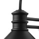 preview thumbnail 5 of 6, Vintage Farmhouse 1-Light Matte Black Gooseneck Wall Sconce with Cone Metal Shade