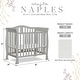 preview thumbnail 2 of 6, Dream On Me Addison 4-in-1 Convertible Mini Crib, Cool Grey