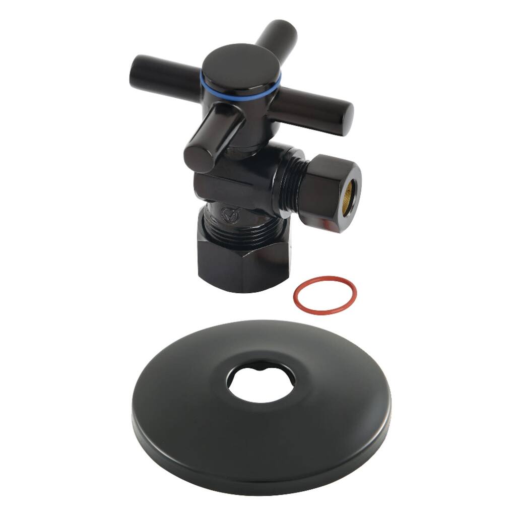 Kingston Brass 2-1/8" High Quarter Turn Angle Stop Valve with Flange