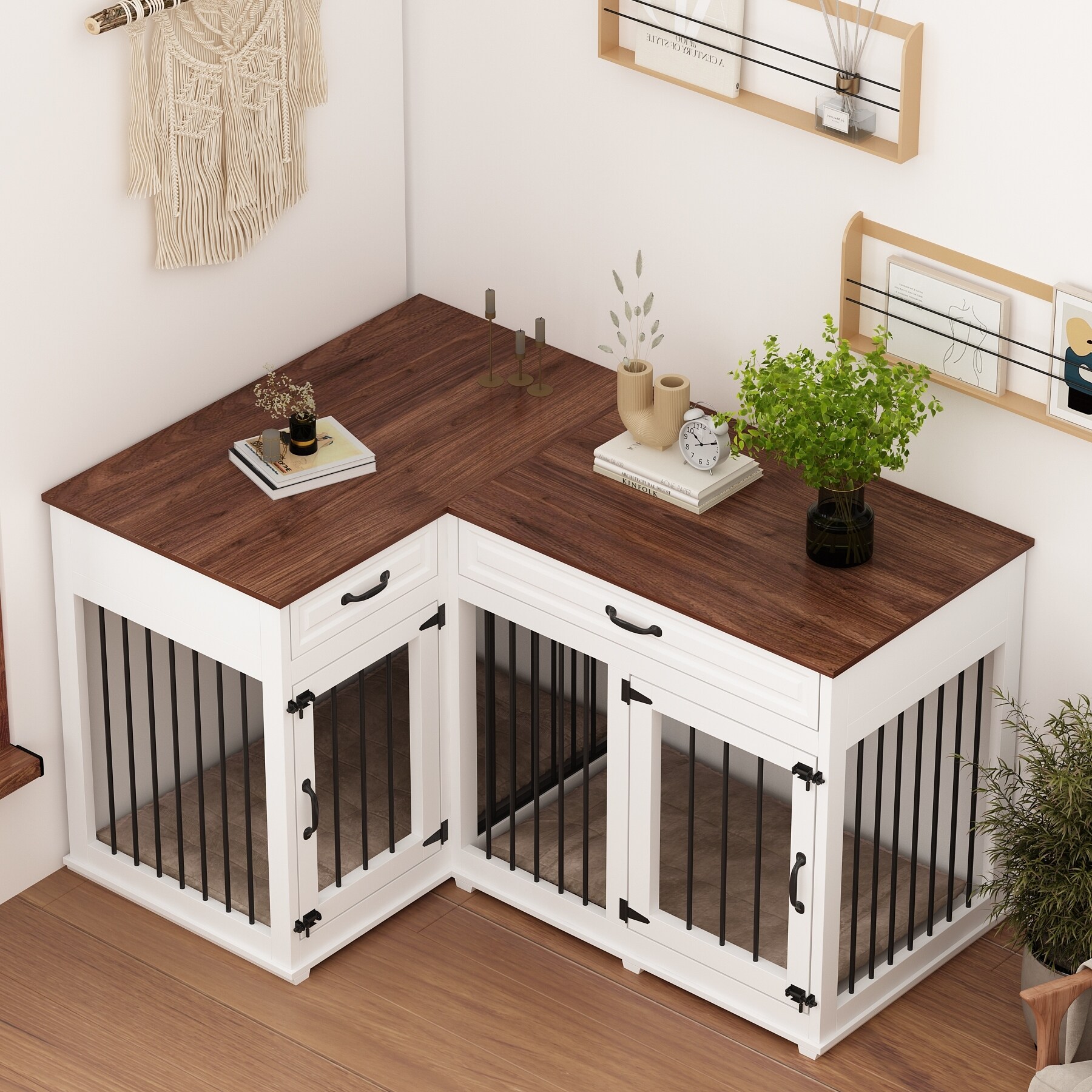 Large dog crate sales for two dogs