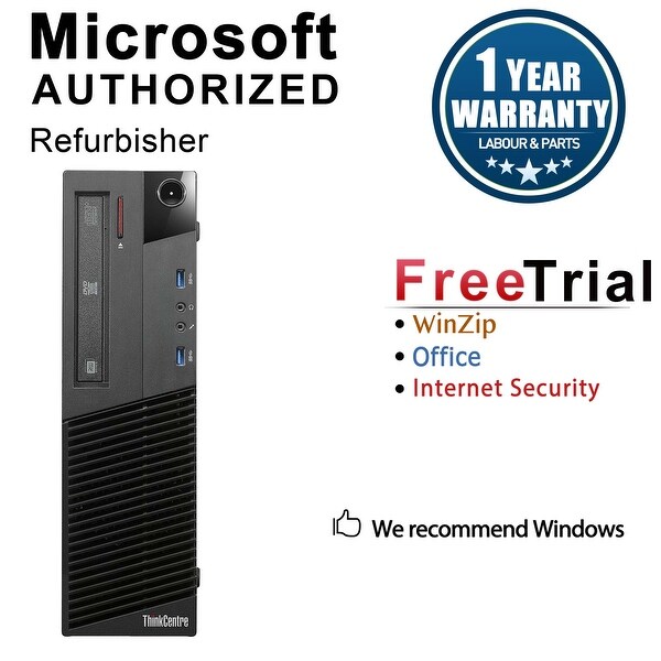 Lenovo ThinkCentre M83 Desktop Computer SFF Intel Core I5 4570 3.2G 16GB DDR3 1TB Windows 10 Pro 1 Year Warranty (Refurbished)