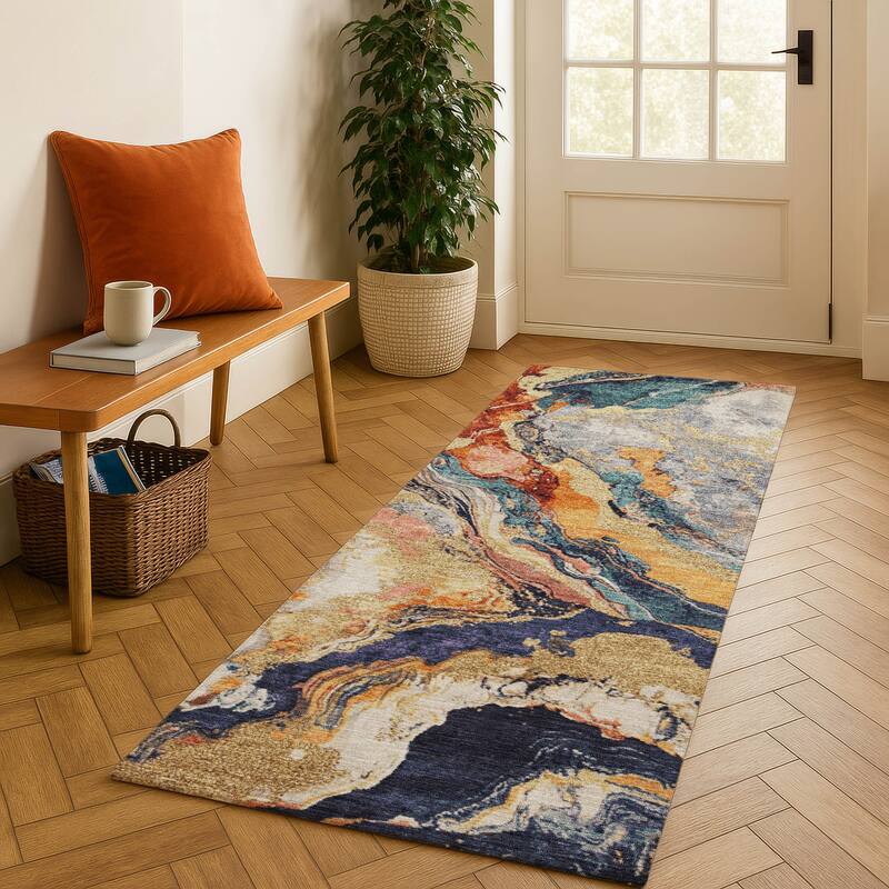 Premium Washable Super Soft Mayfield Rug - Linen - 2'3" x 7'6"
