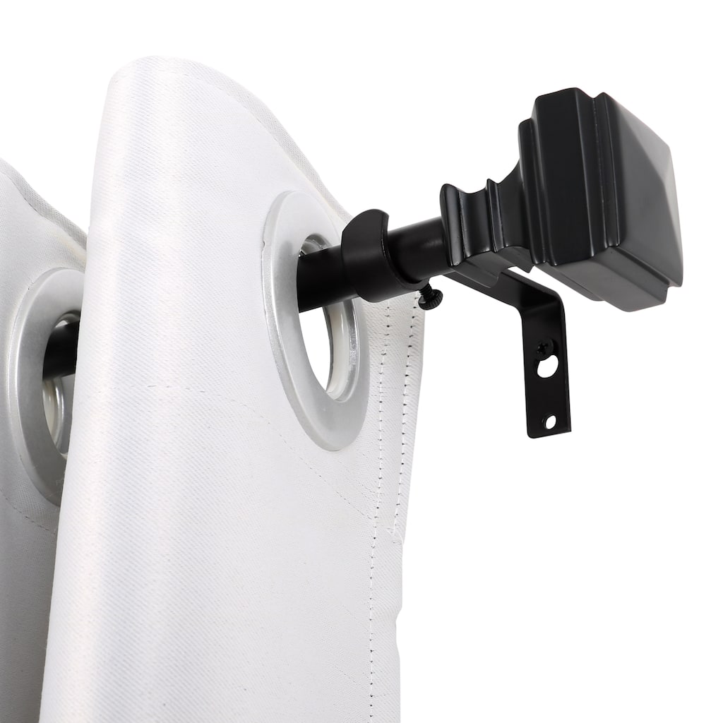 UTOPIA ALLEY Wall Mounted 5/8 Inch Curtain Rod - Curtain Rods For Windows