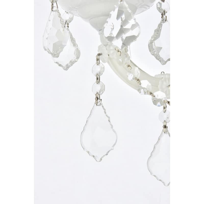 Fleur Illumination Collection Wall Sconce D:12in H:22in E:8.5in Lt:3 White Finish