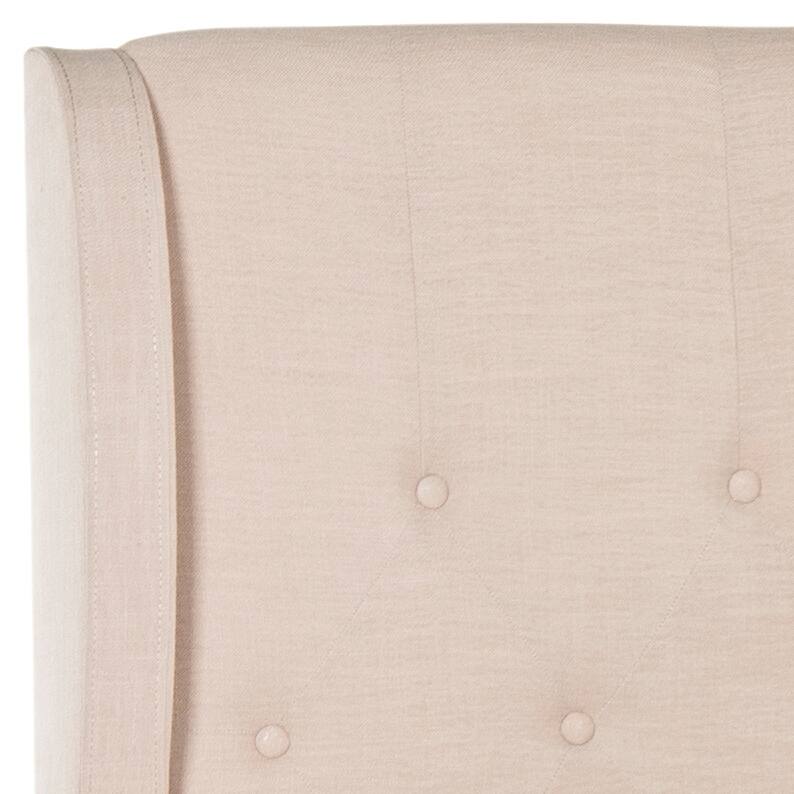 SAFAVIEH Lonna Upholstered Tufted Wingback Bed