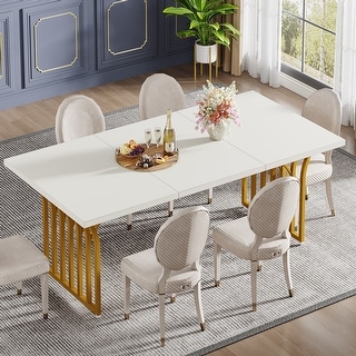 63 Inch Modern Dining Table for 4-6 People - Bed Bath & Beyond - 39018663