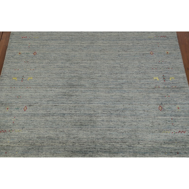 Hand Knotted Oriental 100% Wool Carpet Tribal Tribal Multi-Colored Gabbeh Area Rug - 7' 11'' X 5' 3''