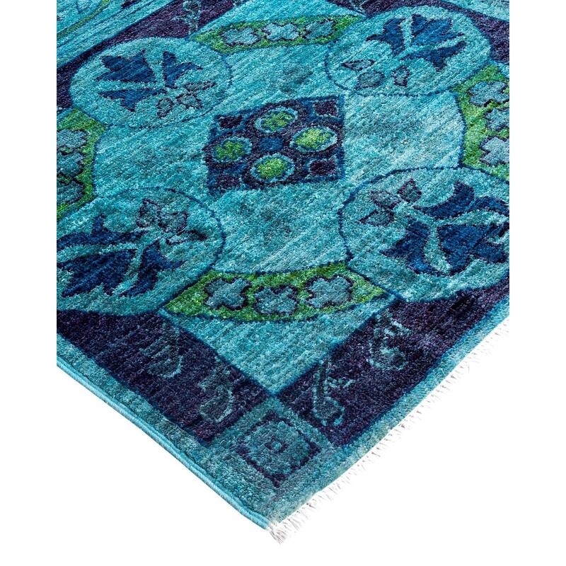 Contemporary Overdyed Wool Hand Knotted Area Rug - 6' 1" x 8' 5"