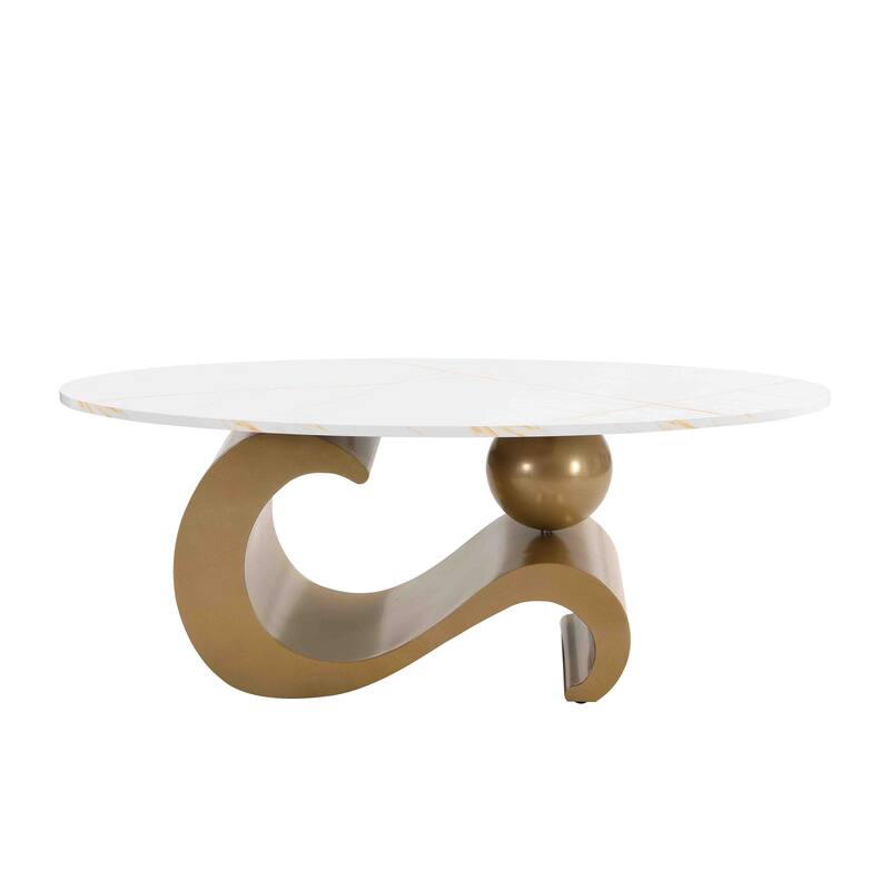 47.24'' W Nesting Coffee Table Set of 2 Living Room Round Coffee Table Set