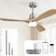 Option (Smart)Silver and Natural wood Blades/With light