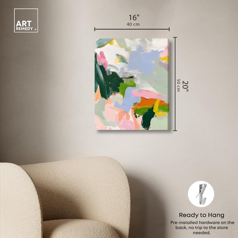 Color Palette Poetry Canvas by Art Remedy, Gallery Wrapped