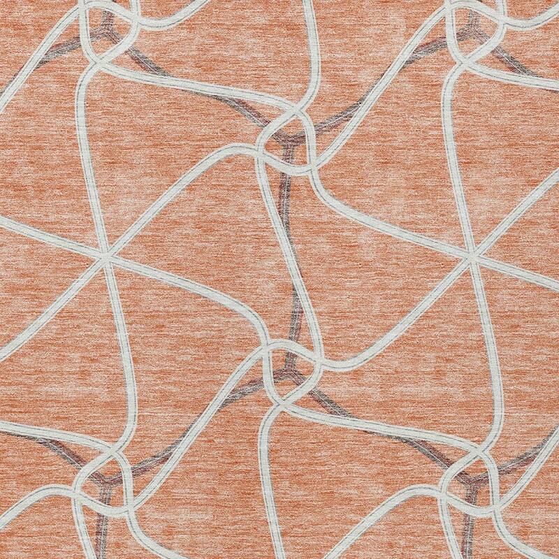 HomeRoots Geometric Contemporary Rectangle Outdoor Rug