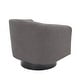 preview thumbnail 82 of 186, Modern Upholstered Barrel Chair Swivel Accent Chair for Living Room