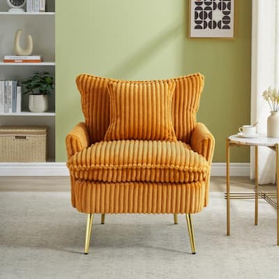 27.95" Corduroy Upholstered Single Sofa Chair