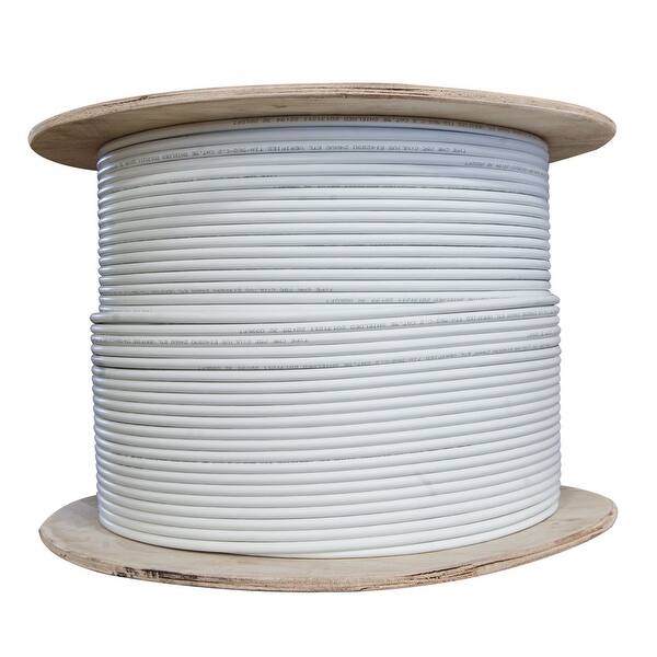 Shop Offex Bulk Shielded Cat 6 White Ethernet Cable Stp Shielded Twisted Pair Solid Spool 1000 Foot Overstock 18771498