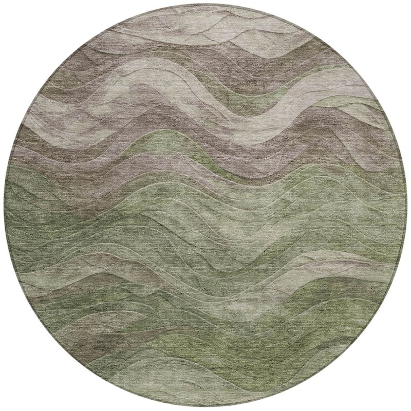 HomeRoots Abstract Transitional Rectangle Outdoor Rug