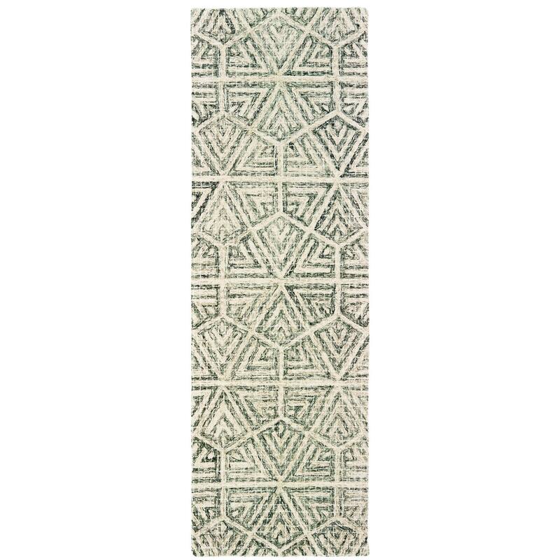 HomeRootsGeometric Transitional Rectangle Area Rug