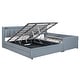 preview thumbnail 9 of 14, Mother & Child Platform Bed, Queen & Twin XL Upholstered Bed Frame w/ Hydraulic Storage System, Drawer Box, Sockets & USB Ports