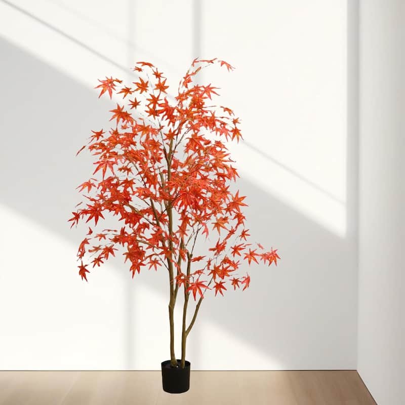 120cm/150cm/180cm Red Artificial Maple Tree