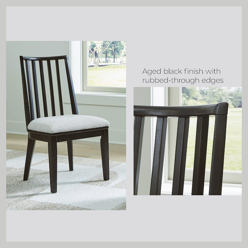 Signature Design by Ashley Galliden Black Dining Chair - 20.5"W x 23.25"D x 37"H