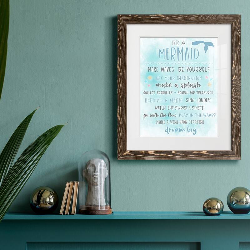 Be a Mermaid-Premium Framed Print - Ready to Hang