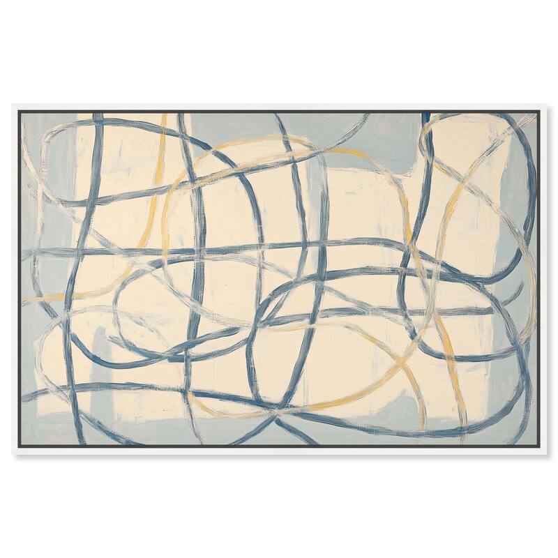 Unbroken Line I Canvas by Art Remedy - White - 30" x 20"