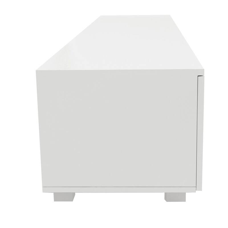 TV Stand for TVs Up to 70+,Wood TV Stand for Living Room,TV Console Cabinet with Shelves