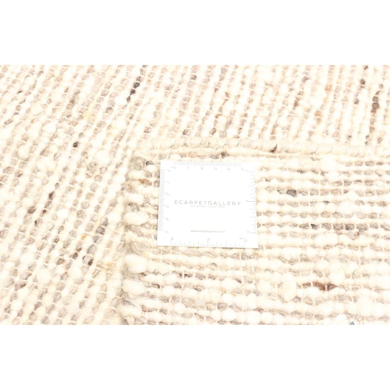 ECARPETGALLERY Braid weave Sienna Tan Wool Rug - 4'11 x 8'2