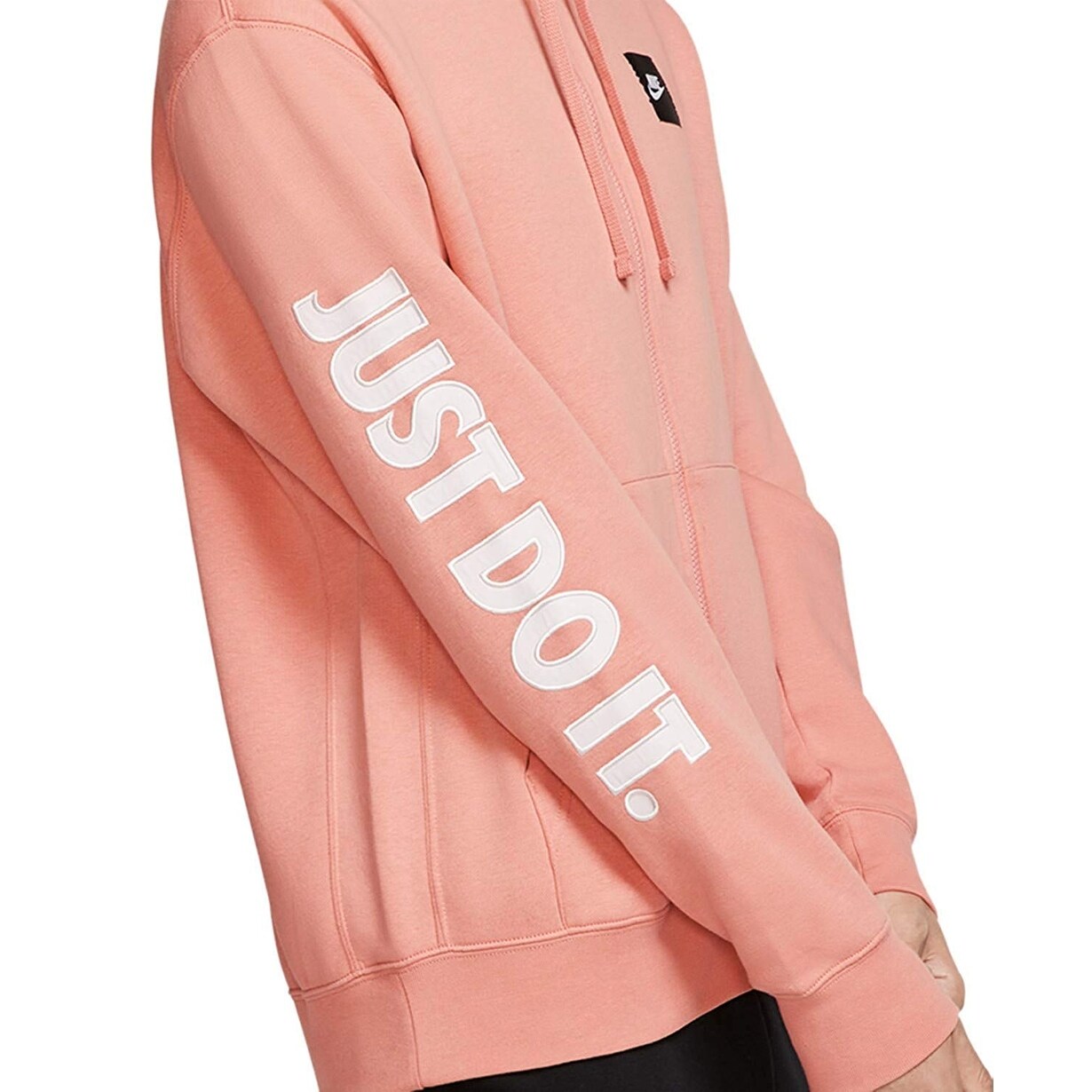 Shop Nike Men S Sportswear Just Do It Fleece Zip Hoodie Pink Quarts Xl Overstock 30106181