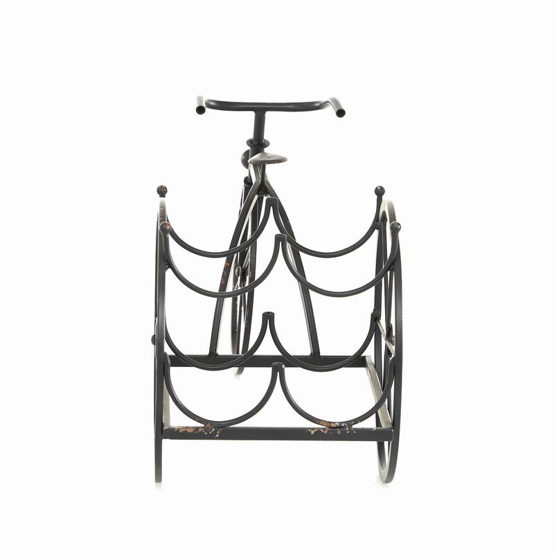 Black Metal Industrial Wine Rack 11 x 22 x 8 - 22 x 8 x 11