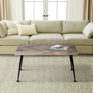 Brown Black 36 Inch Rectangular Wood Coffee Table - Bed Bath & Beyond ...