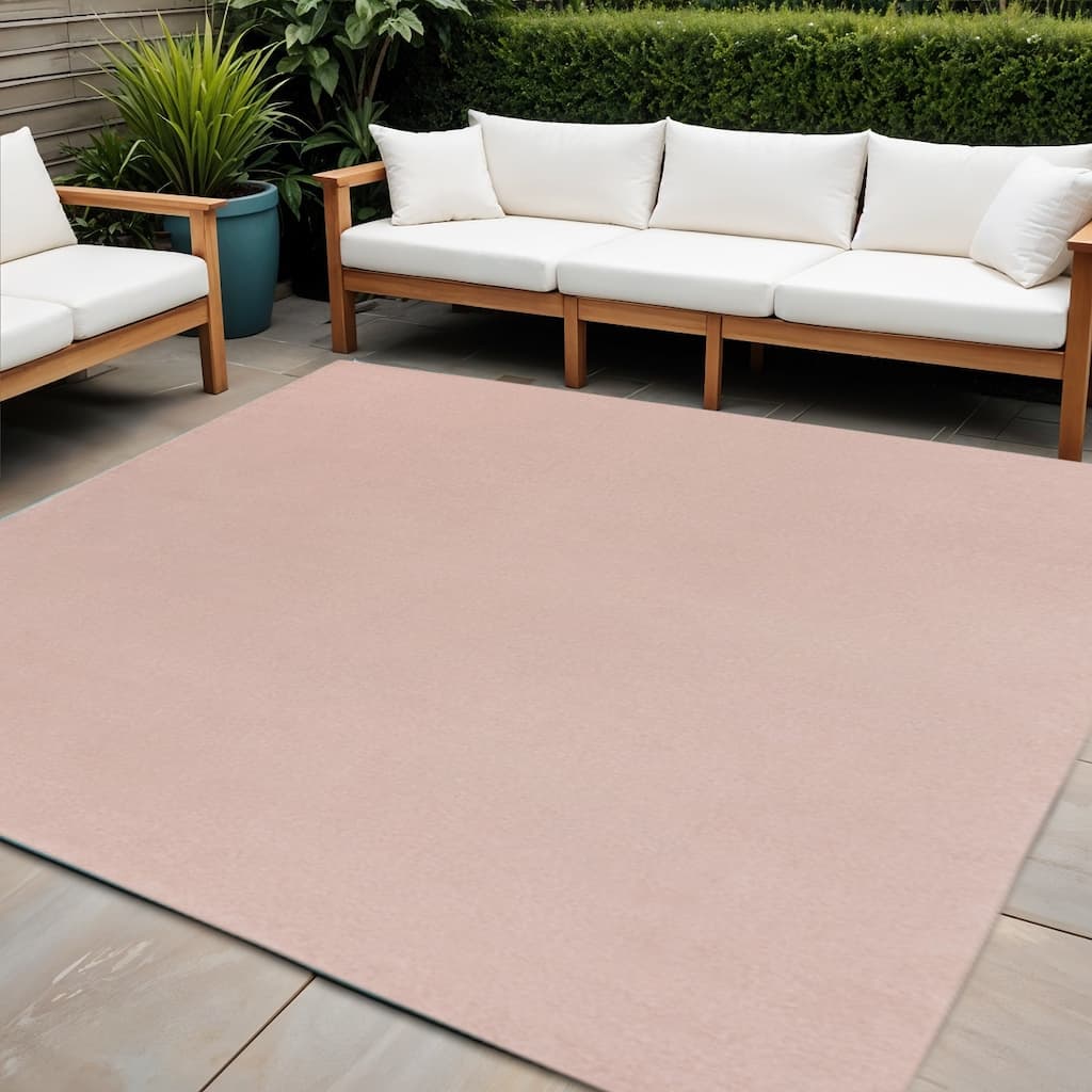HomeRoots Contemporary Square Outdoor Rug - 7' Square