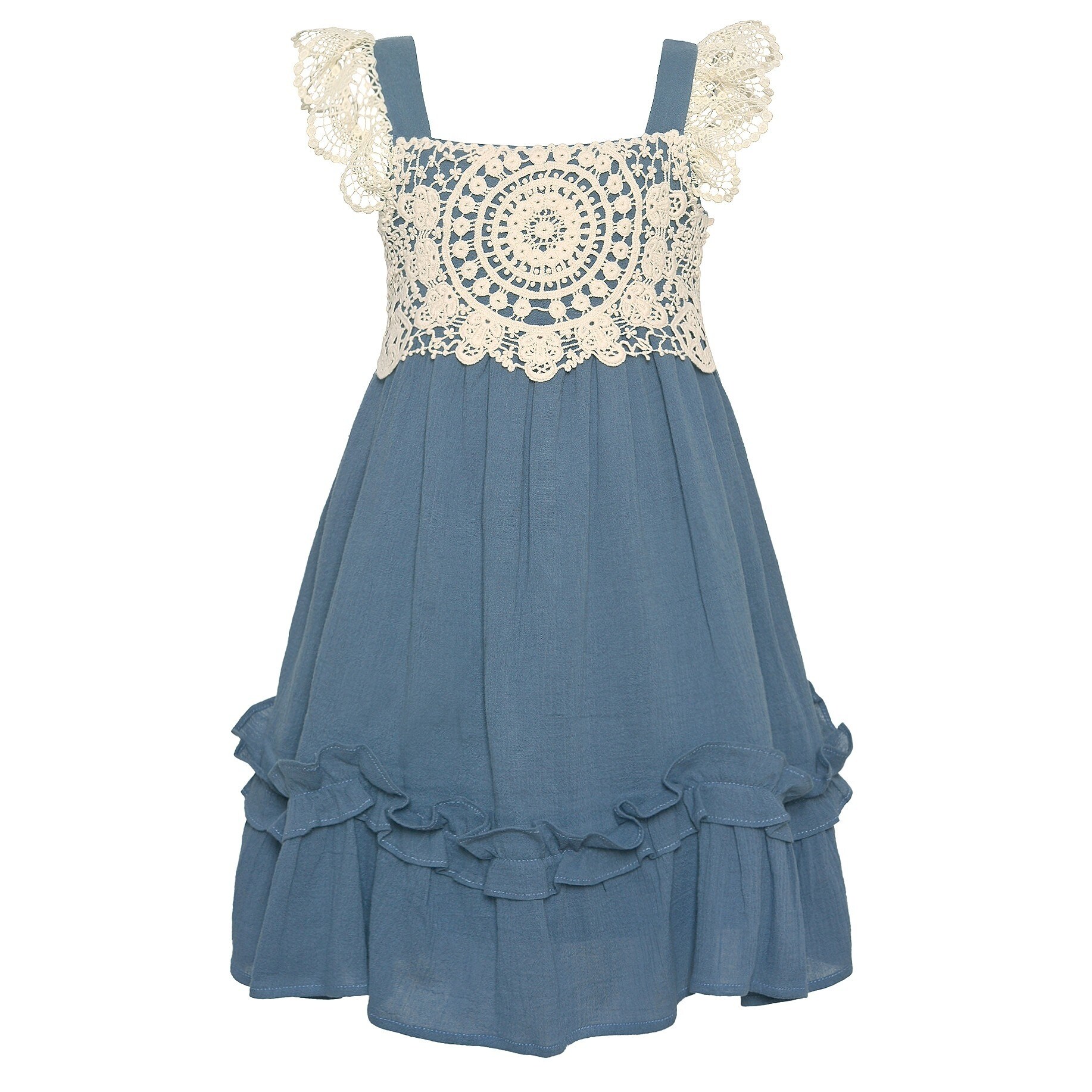 girls blue summer dress
