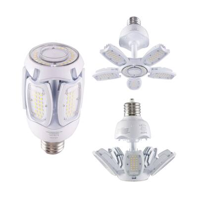 40 Watt LED HID Replacement 2700K Mogul Extended Base Adjustable Beam Angle 100-277 Volts - Clear