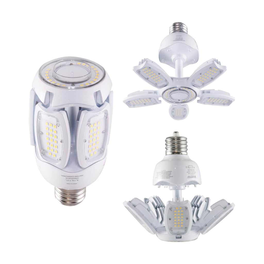 40 Watt LED HID Replacement 2700K Mogul Extended Base Adjustable Beam Angle 100-277 Volts - Clear