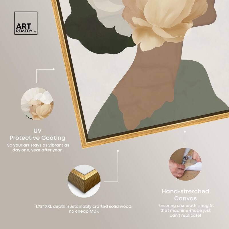 Floral Headpiece II Canvas by Art Remedy