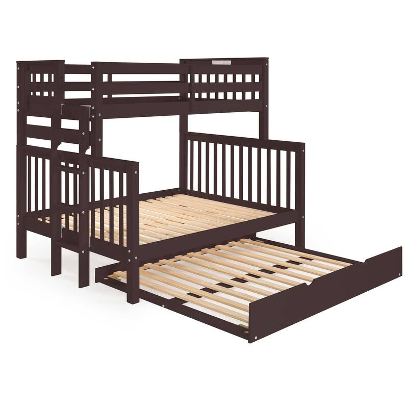 Taylor & Olive Trillium Twin over Full Bunk Bed Ladder, Full Trundle