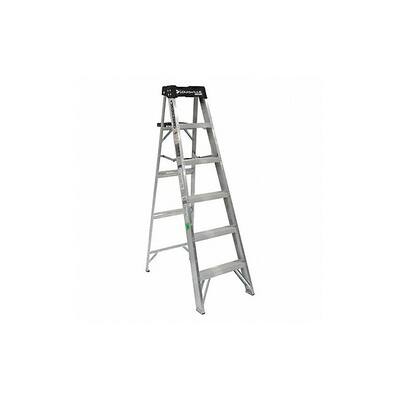 Louisville Stepladder,Alum,6 ft.,300 lb. AS3006 - 1 Each