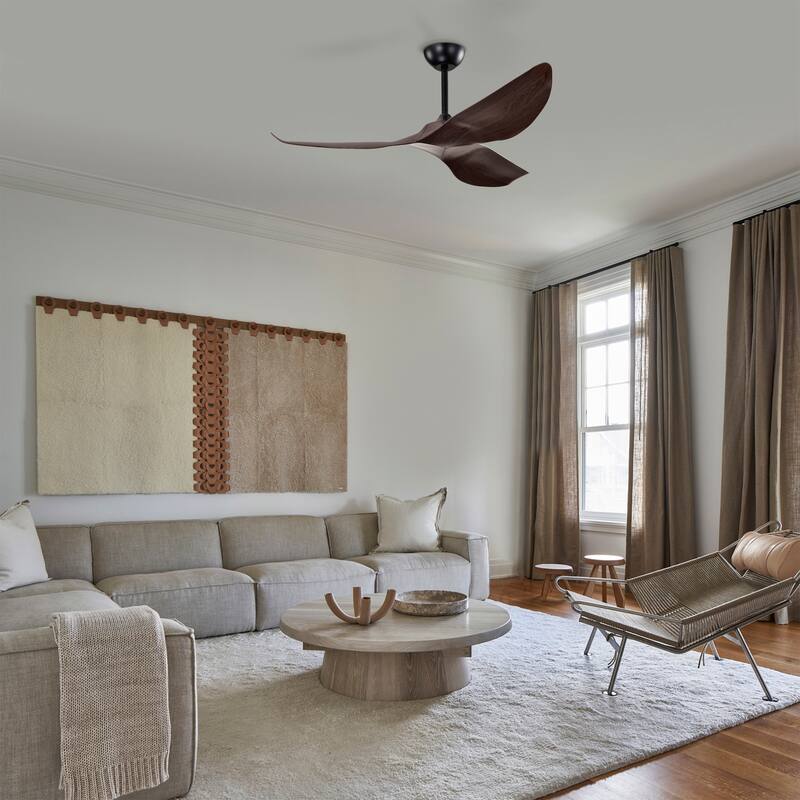 Duncan Modern 3 Bladed Ceiling Fan with Remote