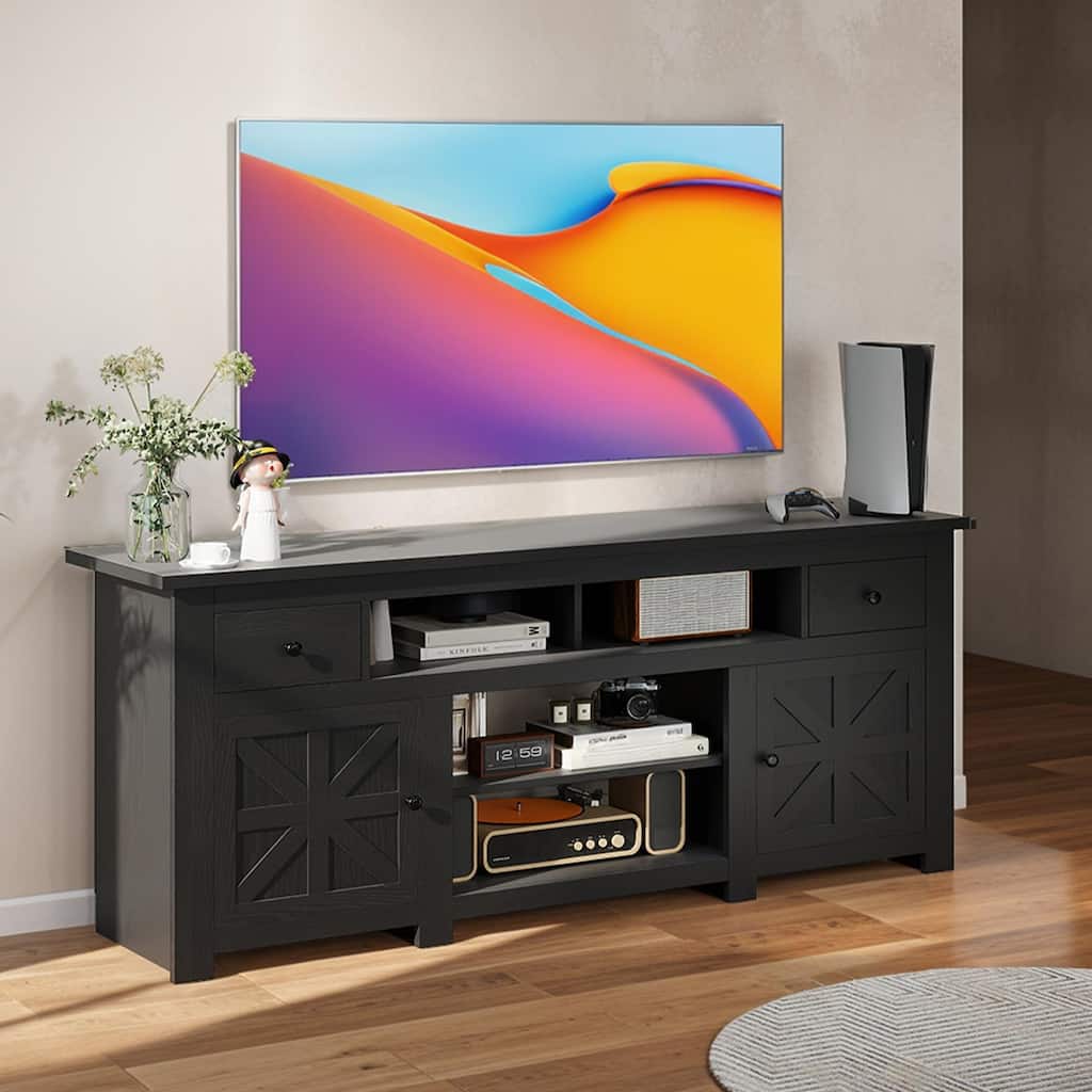 Moasis 70"W TV Stand for Large TV up to 80", Entertainment Center