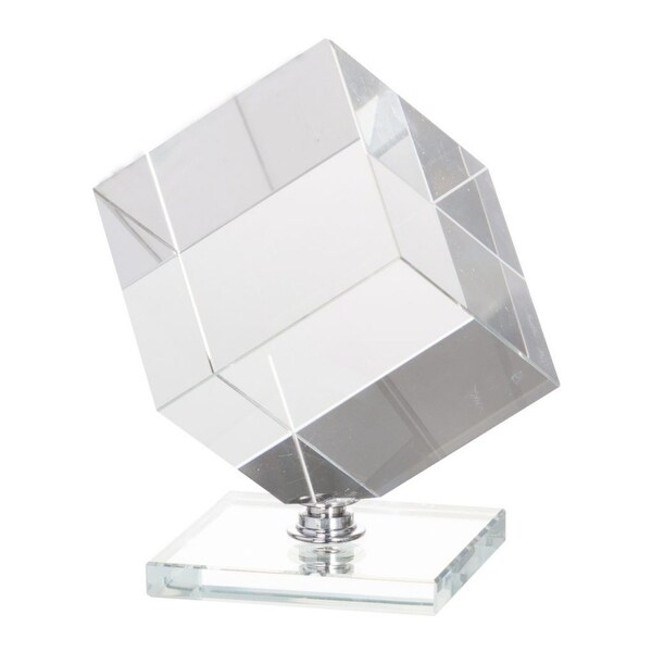 5.75" Crystal Clear and Silver Alighieri Table Accent - N/A