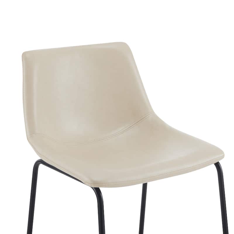 Cedric Faux Leather Counter Stool (Set of 2) by Christopher Knight Home