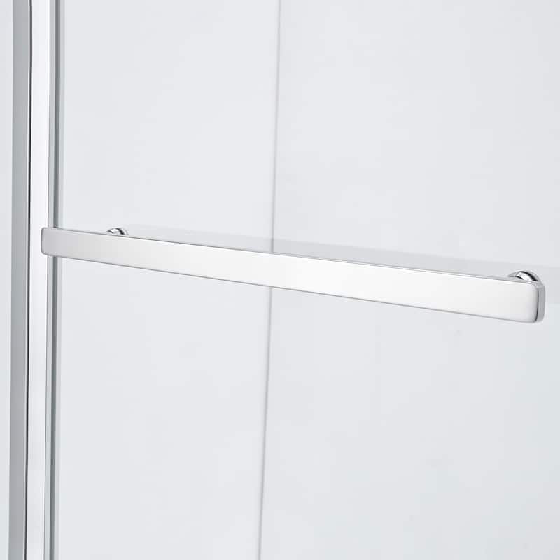 Canteras 39" x 55" H Hinged Frameless Tub Door