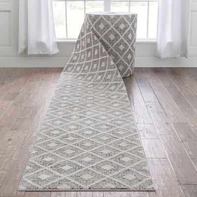 Custom Size Runner Harlow Trellis Modern Hallway Stair Rug