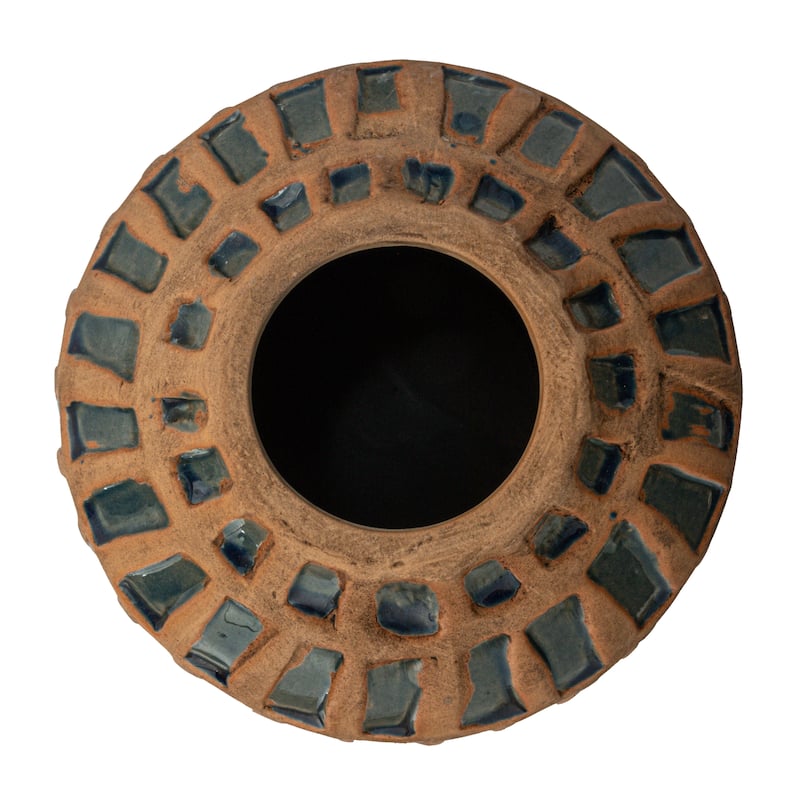 Debossed Terra-cotta Vase