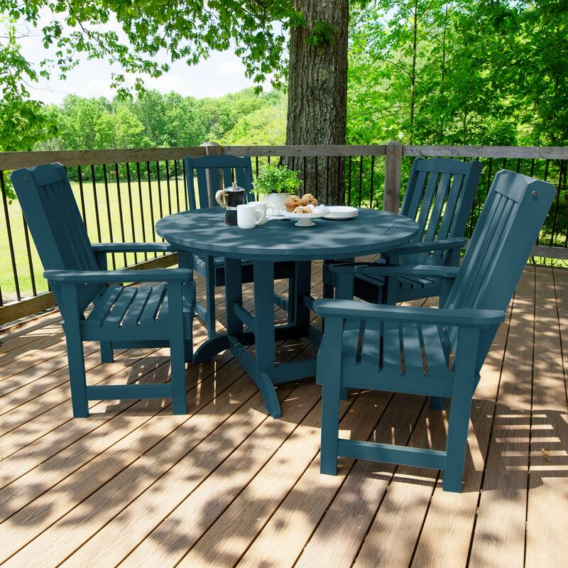 Lehigh 5-piece Outdoor Dining Set - 48" Round Table, Dining-height