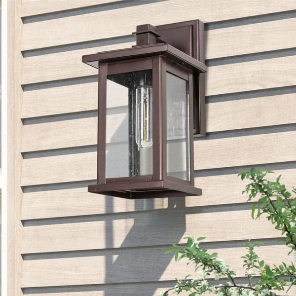 slide 2 of 10, 1 Light Outdoor Wall Light Wall Lantern Sconce with No Bulbs Included - As picture