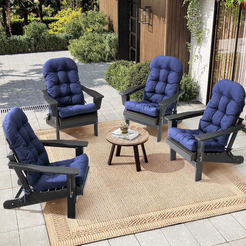 Outdoor Adirondack Chair Cushion Rocking Chair Cushions Thickened Patio Chair Pad with Sunbrella
