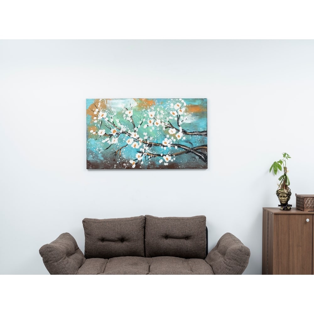 Wandela Wall Canvas Paintings 47'' x 27'' - Green