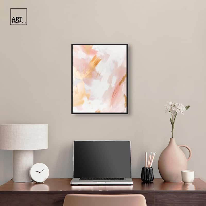 Rose Gold Veil III Canvas by Art Remedy